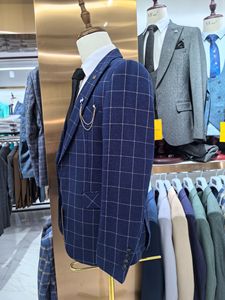 Full Men's Suit <strong>Wedding</strong> 3 Piece Set <strong>for</strong> Men 2024 Slim <strong>Jacket</strong> Blazers Coat Trousers Formal Single - Product Image 4