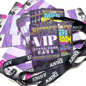 Tarjeta de identificación de miembro de Rfid inteligente impresa personalizada, tarjeta de pase Vip, insignia de Evento de plástico de Pvc con perforadora/cordón - Product Image 2