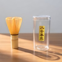Ensemble de fouets à matcha personnalisés en gros, 4 pièces, accessoires en bambou, bol en céramique pour matcha, kit pour café, logo personnalisé