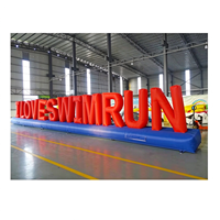 Lettres gonflables publicitaires en PVC pour piscine, décorations, ballons lettres, enseignes gonflables, logo pour événements, lettres géantes lumineuses à LED