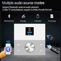 Amplificateur mural Bluetooth, système audio intelligent pour la maison, mini écran tactile, son stéréo 4*30W, panneau musical, système PA, haut-parleur, haut-parleur de plafond