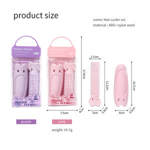 LLT Lot de 2 rouleaux de pinces à cheveux volumatrices à prix réduit LLT10 Wave Fluffy DIY Hair Bigoudi Natural Fluffy Hair Band Clip Curler - Product Image 5