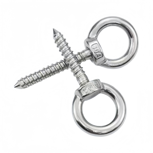 Perno de ojo de tornillo autorroscante Capacidad de carga <span class=keywords><strong>500</strong></span> Lbs Gancho de ojo de tornillo grande de madera - Product Image 4