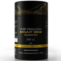 Fabricación por Contrato OEM, Fábrica de Origen, Gomitas de Shilajit Más Vendidas, Gomitas con Dosis Controlada, Venta Transfronteriza en Amazon