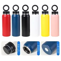 Termos Cangkir Vakum Isolasi Stainless Steel 304 Lapis Ganda Tutup Magnetik Modern Laris Manis 750ml Mug Perjalanan Portabel dengan Sedotan