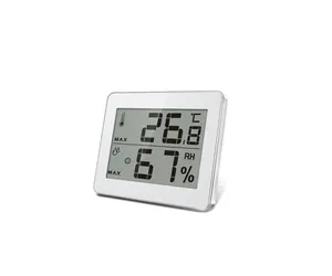 Домашний уличный автоматический термометр цифровой HygrometerTemperature, монитор влажности, электронные часы, бытовой беспроводной термометр