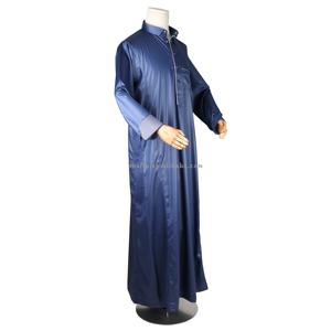 Ventes Flash Caftan Homme Daffah Traditionnel Musulman Brillant d'Été, Jubbah Ethnique <span class=keywords><strong>Jilbab</strong></span> Khimar Maxi Qamis Boubou Vêtements Islamiques - Product Image 3