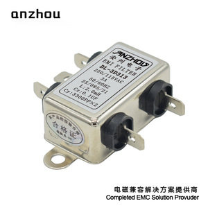 Filtro EMI Anzhou DL-3D313 250/115VAC 3A para compatibilidad electromagnética - Product Image 1