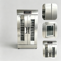 Armoire de fermentation professionnelle à 32 plateaux, en acier inoxydable 410, avec circulation d'air chaud pour la levée de la pâte en boulangerie