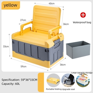 Boîte de rangement multifonctionnelle pliable pour le camping Logo personnalisable PP étanche pour l'extérieur Outils de rangement de voiture de voyage Tous - Product Image 2
