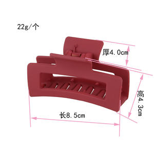 Nouvelle couleur unie grande pince à griffes <span class=keywords><strong>crabe</strong></span> <span class=keywords><strong>Barrette</strong></span> pour femmes filles cheveux griffes bain pince queue de cheval pince cheveux accessoires cadeau chapeaux - Product Image 2