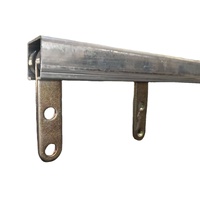 Galets suspendus deux roues plaque allongée double trou porte coulissante