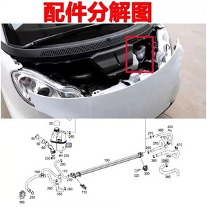 ถังพักน้ำหล่อเย็น Smart 451 รุ่น 4505010003 ถังพักน้ำพลาสติกสำหรับ Mercedes Benz - Product Image 3