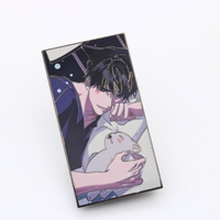 Pin Enamel Keras Anime Kustom, Bros Logam Kartun yang Dipersonalisasi, Pin Enamel Lapel Kustom, Pin Enamel Anime
