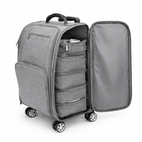 Trousse de Maquillage Professionnelle Portable, Valise de Voyage pour Cosmétiques et Accessoires, Boîte de Rangement de Beauté avec Poignée