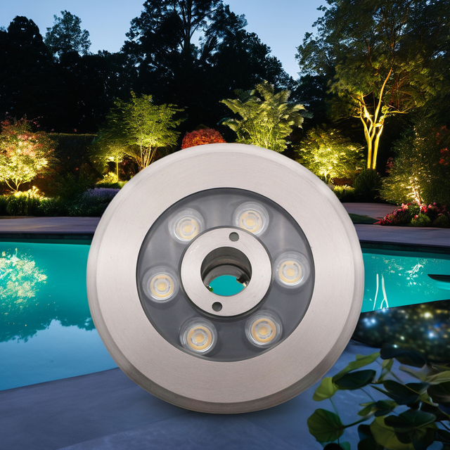 316SS LED Fountain Light DC24V Underwater Lamp IP68 RGB Smart Underwater Lighting Swimming Pool Light