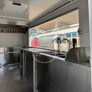 Used Customizable BBQ Food Truck Trailer Fiberglass Frame with Combo Range, Deep Fryer &amp; Compartment Sink - Product Image 5