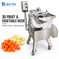 Automatische fruit- en groentesnijmachine Industriële snijmachine Shredder Dicer 220V voor voedselverwerkingsfabriek