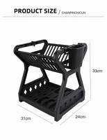 Bol d'égouttage pour outils de cuisine égouttoir à vaisselle séchage en plastique supports de rangement pour cuisine supports