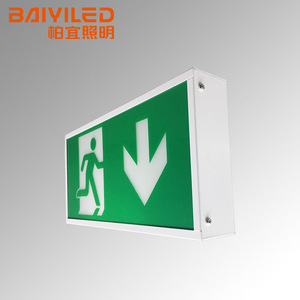 Baiyi LED OEM/ODM Nueva salida Led Venta al por mayor Señal ABS PC Material Iluminación Luz de emergencia - Product Image 3
