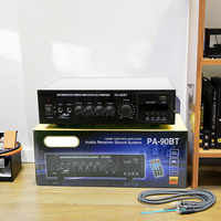 Amplificateur audio professionnel sans fil Bluetooth PA-90BT 120W, haut-parleur de plafond haute puissance pour diffusion publique, tension constante, métal