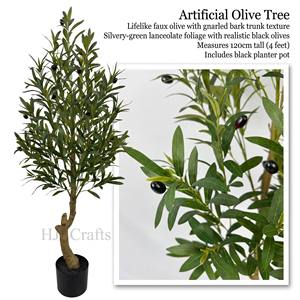 Arbre d'<span class=keywords><strong>olivier</strong></span> décoratif d'intérieur pour salon, grande taille, respectueux de l'environnement, occasions de Thanksgiving et de Noël - Product Image 2