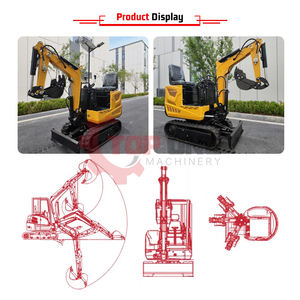TM06q मिनी खुदाई उच्च गुणवत्ता वाले इंजन 0.66 टन क्रॉलर छोटे डिगर 660 किलोग्राम हाइड्रोलिक फार्म छोटी खुदाई बिक्री के लिए छोटे खुदाई - Product Image 3