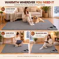 Tapis chauffant de style nordique, tapis chauffant électrique extra large pour salon, bureau à domicile, tapis chaud écoénergétique