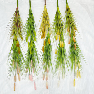 Meiyu Craft Flower Factory, lots de plantes vertes artificielles, 7 queues de loup en plastique, faites à la main, décoration de mariage et de maison - Product Image 2