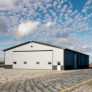 संरचनात्मक पूर्वनिर्मित गैल्वेनाइज्ड स्टील फ्रेम हैंगर गोदाम शेड भवन - Product Image 1