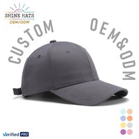Gorras de Béisbol Personalizadas con Logotipo, Gorras Deportivas Tipo Camionero con Bordado Liso y Ajuste Perfecto, Transpirables, Marca Shinehats OEM 2026