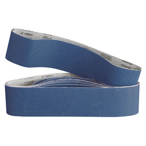 สายพานขัด P100 สีน้ำเงิน สำหรับขัดไม้และโลหะ ขนาด 60x300 มม. - Product Image 1