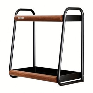 Multifunctional Double Tier Stainless Steel Eco-Friendly Modern Standing <b>Kitchen</b> Spice <b>Storage</b> Rack - Product Image 5