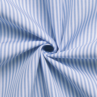 Tissu de haute qualité en popeline de coton pur 60S teint en fil, à rayures et carreaux, soyeux, service OEM, stock disponible, haute densité, pour chemises et uniformes scolaires