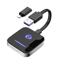 Wooboobox OEM filaire vers sans fil Carplay Android 2-en-1 adaptateur USB Dongle automatique pour Apple IOS IP Car Play