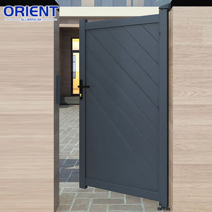 Precio al por mayor Puerta voladiza de aluminio Villa Entrada principal Puerta corredera de jardín de aluminio eléctrica Puertas batientes de aluminio - Product Image 6