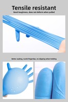 Gants en nitrile pur épaissis à usage unique, résistants à l'huile, imperméables, résistants aux acides et aux alcalis, certifiés fabricant