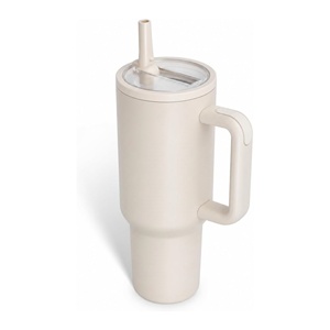 Mug de voyage isotherme populaire à double paroi pour voiture, 40 oz, en acier inoxydable, avec couvercle et poignée, couleur cuivre - Product Image 1