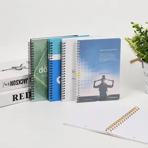 उत्पादों को बढ़ावा देने व्यापार स्कूल नोटबुक कस्टम आकार जर्नल सर्पिल नोटबुक और लेखन पैड