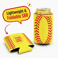 Support pliable en néoprène pour canette de bière 330 ml, personnalisable avec logo, étanche et isotherme, pour garder les boissons au frais lors des matchs sportifs