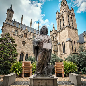 Jardín al aire libre Regalo religioso Iglesia Católica Latón San Juan <span class=keywords><strong>Evangelista</strong></span> Estatua Tamaño real Escultura de bronce personalizada - Product Image 1