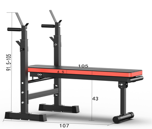 Foldable Workout Fitness Weight Squat Rack <b>Strength</b> <b>Training</b> Bench Press Weight Bench - Product Image 2