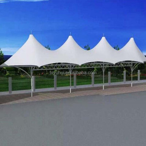 Tự làm sạch không dính <span class=keywords><strong>PTFE</strong></span> kiến trúc cảnh quan ngoài trời tán thép kéo bóng vải - Product Image 3