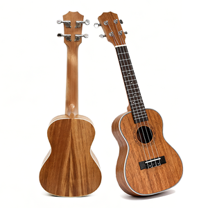 Ukelele Premium de Concierto de 23 Pulgadas, Madera de Caoba Sólida, 4 Cuerdas, con Diapasón de Palisandro y Cuerdas de Nailon para Principiantes - Product Image 1