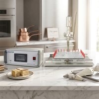 Équipement commercial manuel de portionnement de gâteaux par ultrasons HFM2300 avec composants PLC et alimentation 220V