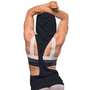 OEM Logo personnalisé femmes Sport Gym Yoga entraînement maillots lâche plaine vierge sans manches débardeurs <span class=keywords><strong>gilet</strong></span> à <span class=keywords><strong>capuche</strong></span> - Product Image 3
