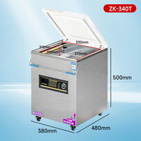 Machine de mise sous vide à chambre unique à faible bruit et faible consommation d'énergie, 340T, pour les fruits de mer, applicable au commerce et à la maison