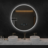 Miroir LED circulaire personnalisable avec détection humaine pour projets mondiaux – Achat en gros – Miroir intelligent