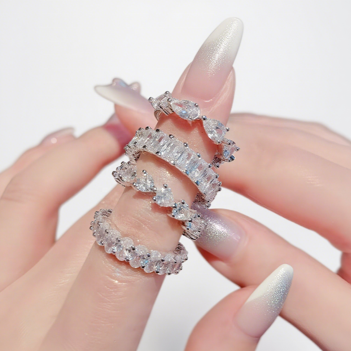 Sterling Silver Ring | Choose Your Color .925 Silver Adjustable Ring