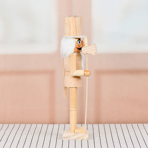 Tự làm sơn chưa hoàn thành không sơn Trống Gỗ <span class=keywords><strong>nutcracker</strong></span> cho nghệ thuật sáng tạo - Product Image 6